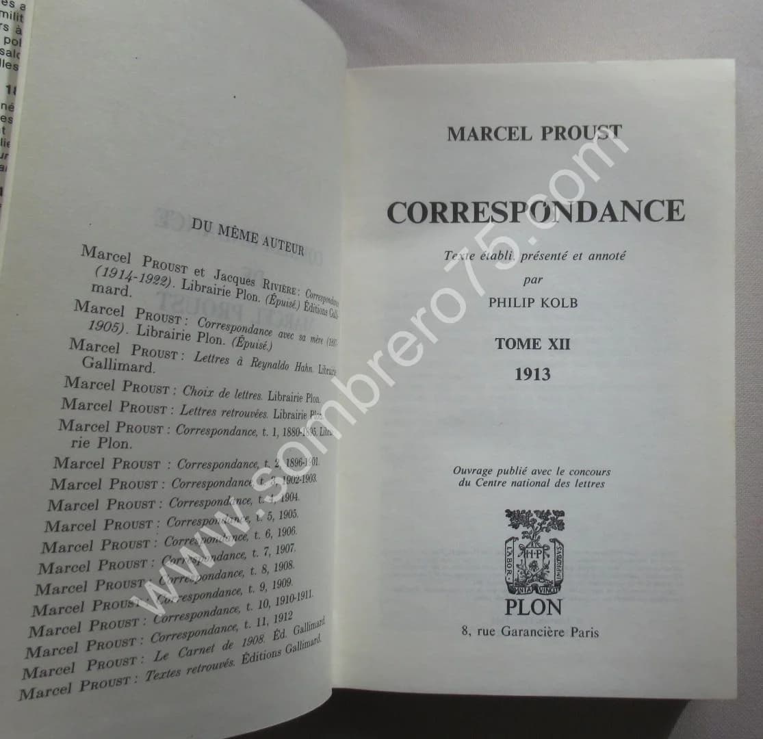 Correspondance de 1913 - Tome 12 - Texte établi par Philip Kolb - Image 4