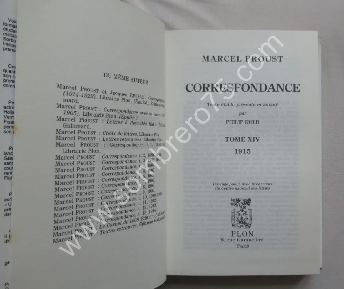 Correspondance de 1915. Tome 14. Texte Établi et Annoté par KOLB Philip - Image 3