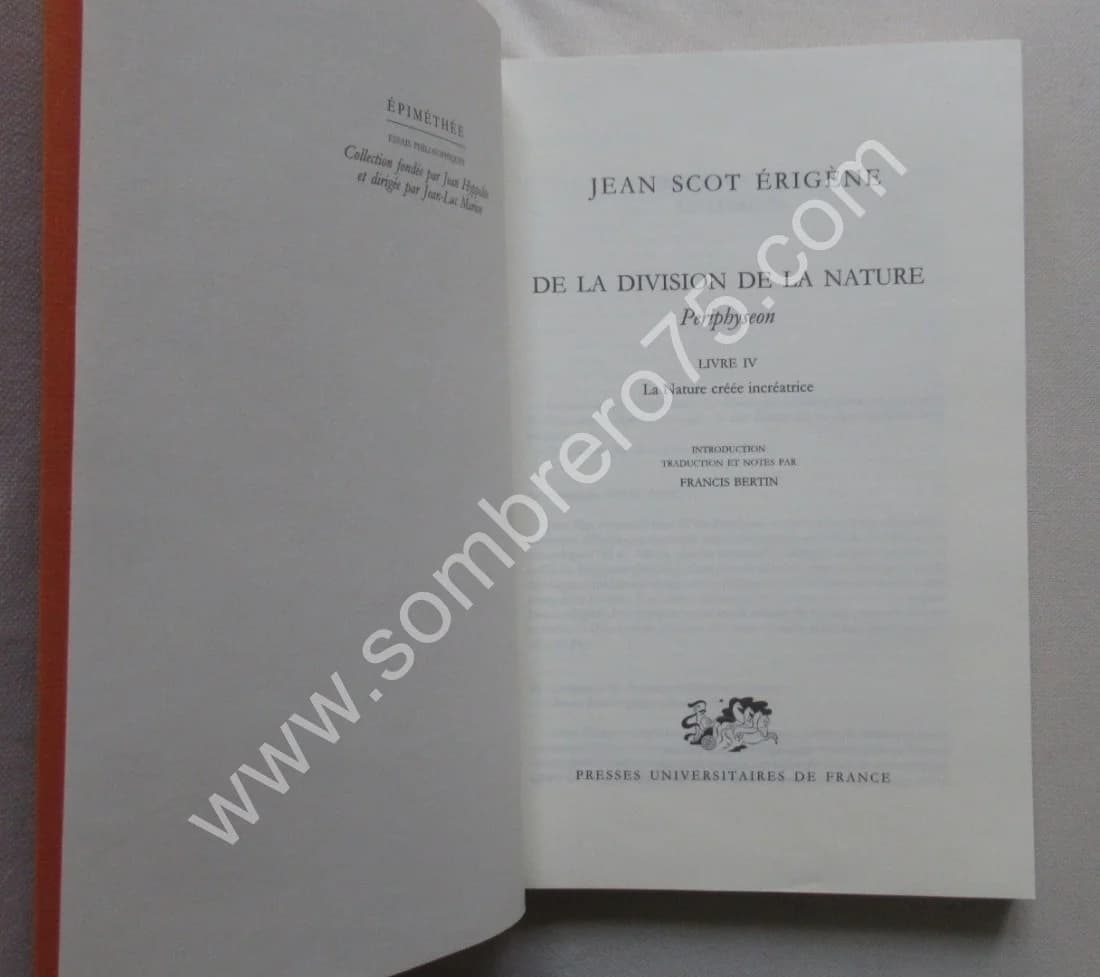 De la Division de la Nature- 3 Tomes - Livre I à IV - Image 11