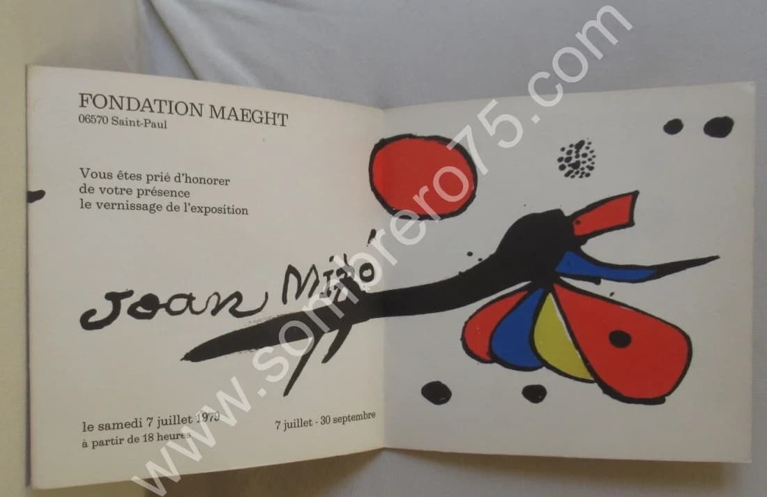 Carton Invitation - Fondation 1979 Lithographies - Image 2