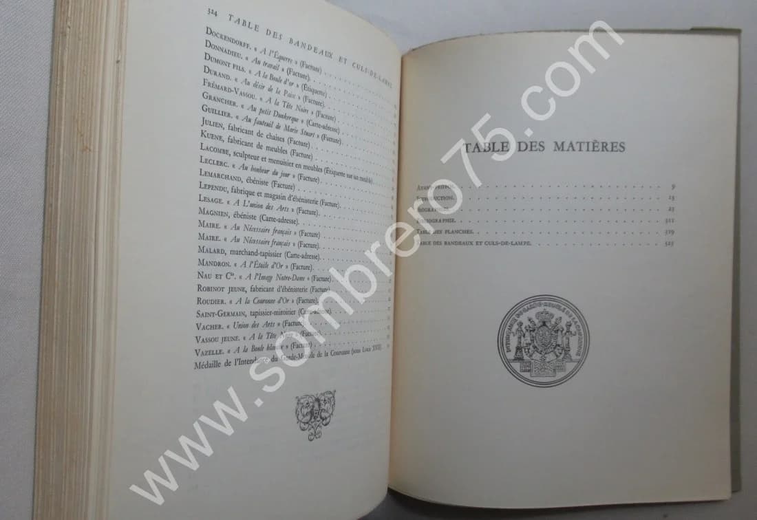 Les Ebénistes Parisiens (1795-1830. Leurs oeuvres et leurs marques - Image 7