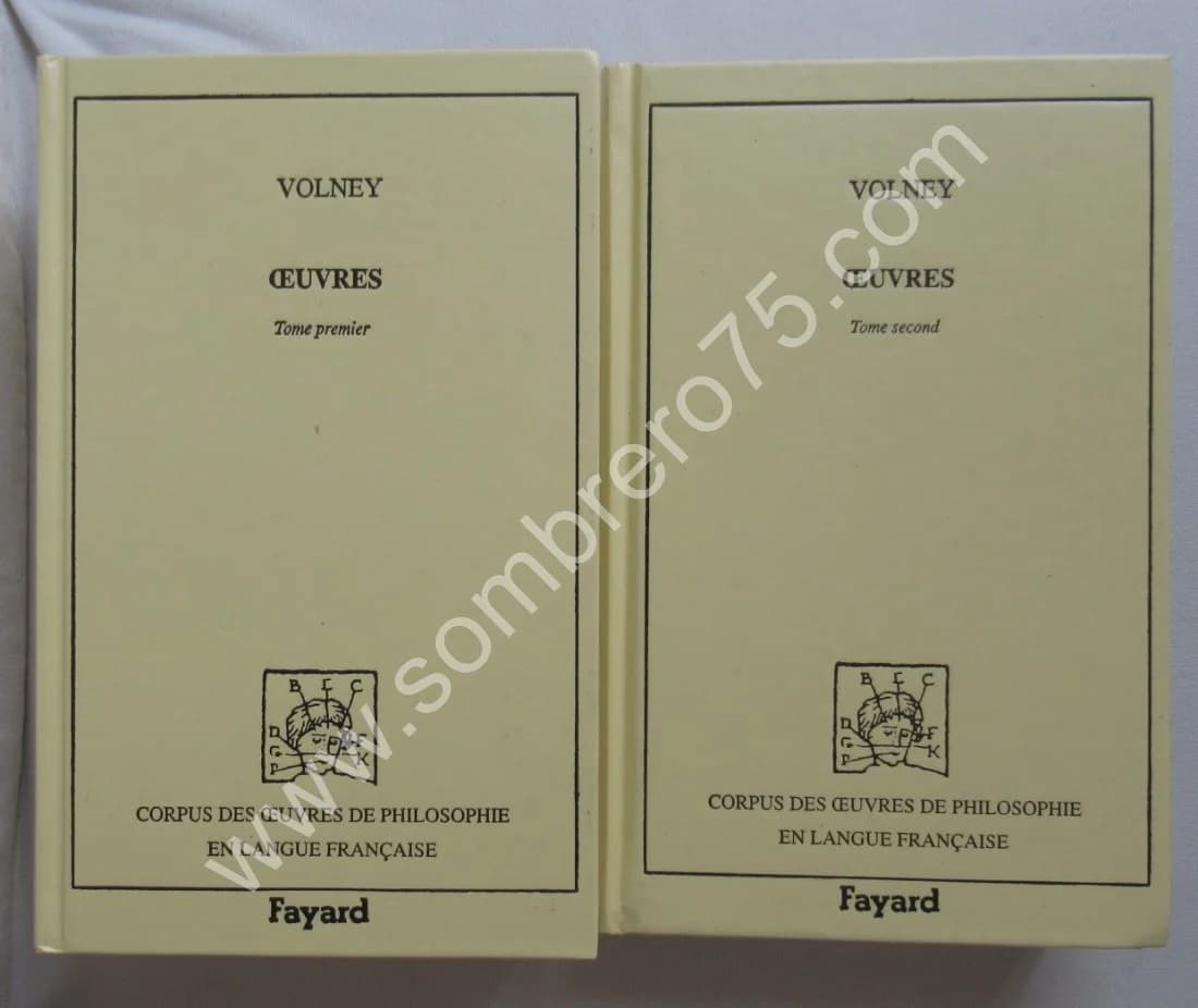 Oeuvres - VOLNEY- 3 Tomes