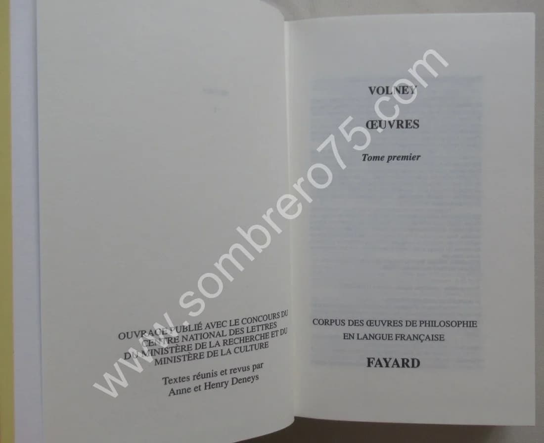 Oeuvres - VOLNEY- 3 Tomes - Image 5