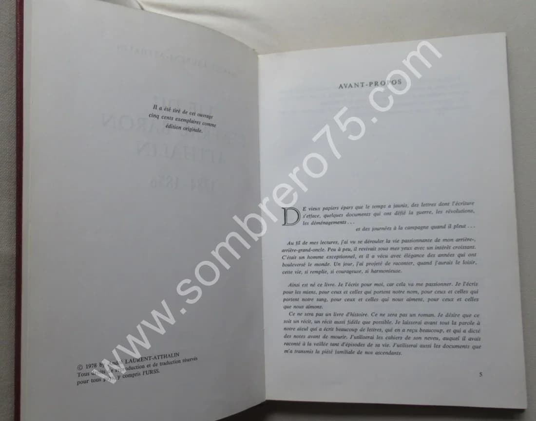 Vie du Général Baron ATTHALIN 1784-1856. M. LAURENT ATTHALIN - Image 4