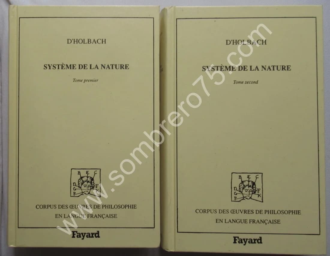 Système de la Nature - 2 Tomes. D'HOLBACH