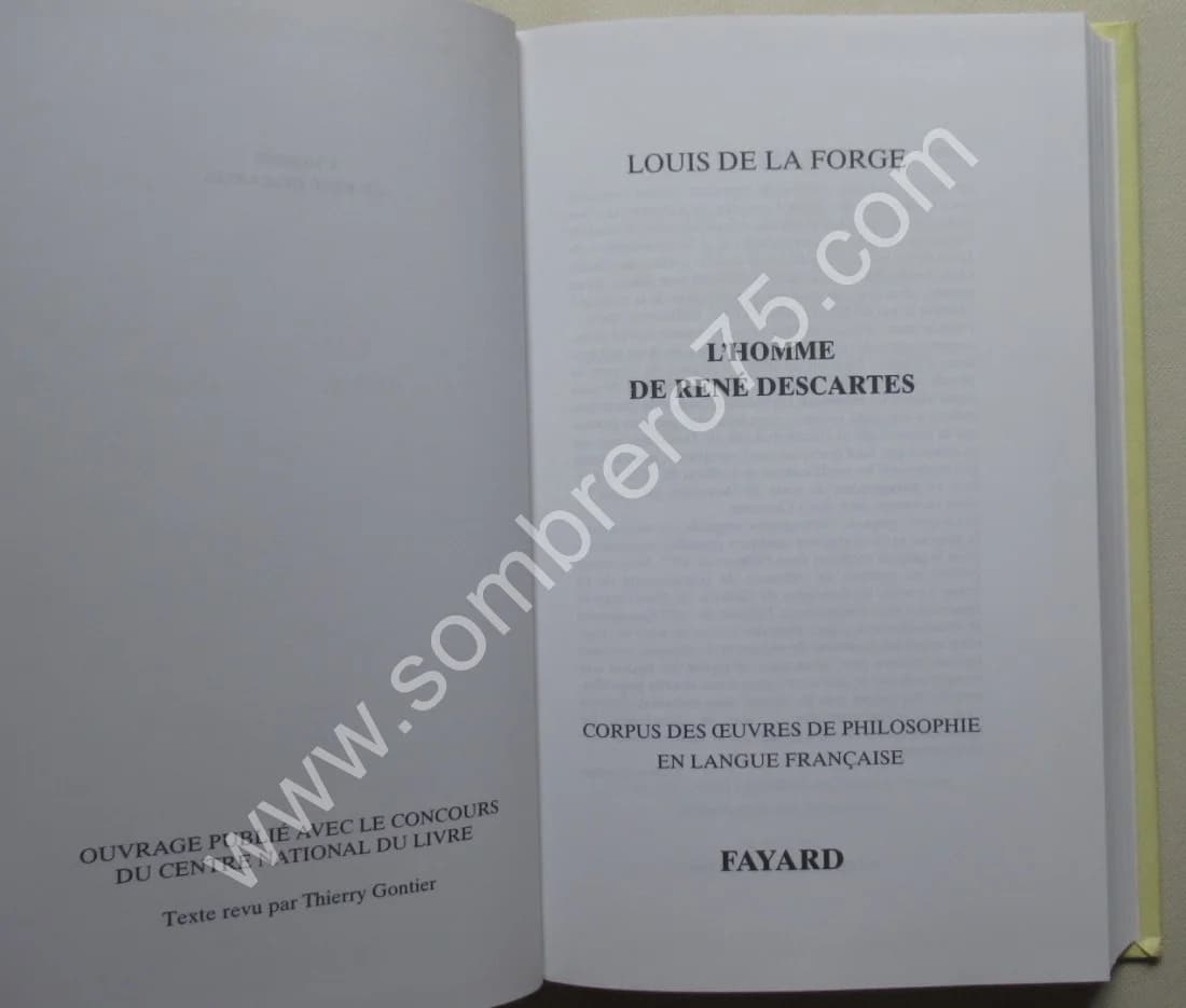 L'Homme de René Descartes. Louis de la FORGE - Image 3