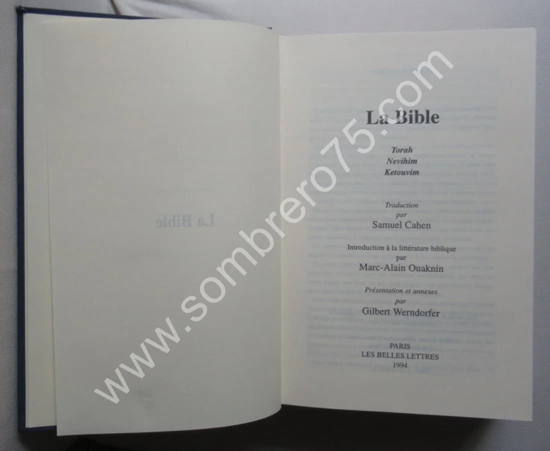 La Bible. Torah - Nevhim - Ketouvim. Trad - Image 3