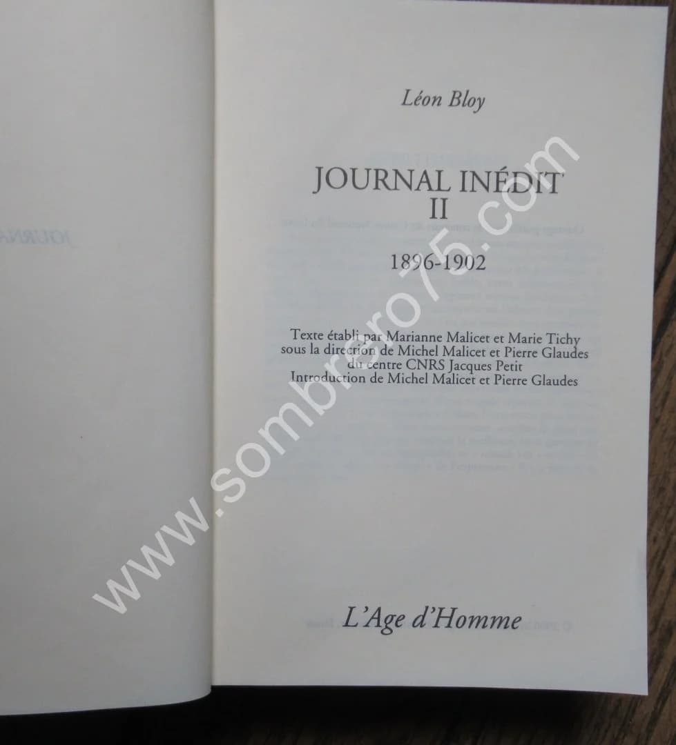 Journal Inédit -. I - II et III Tomes - Image 3