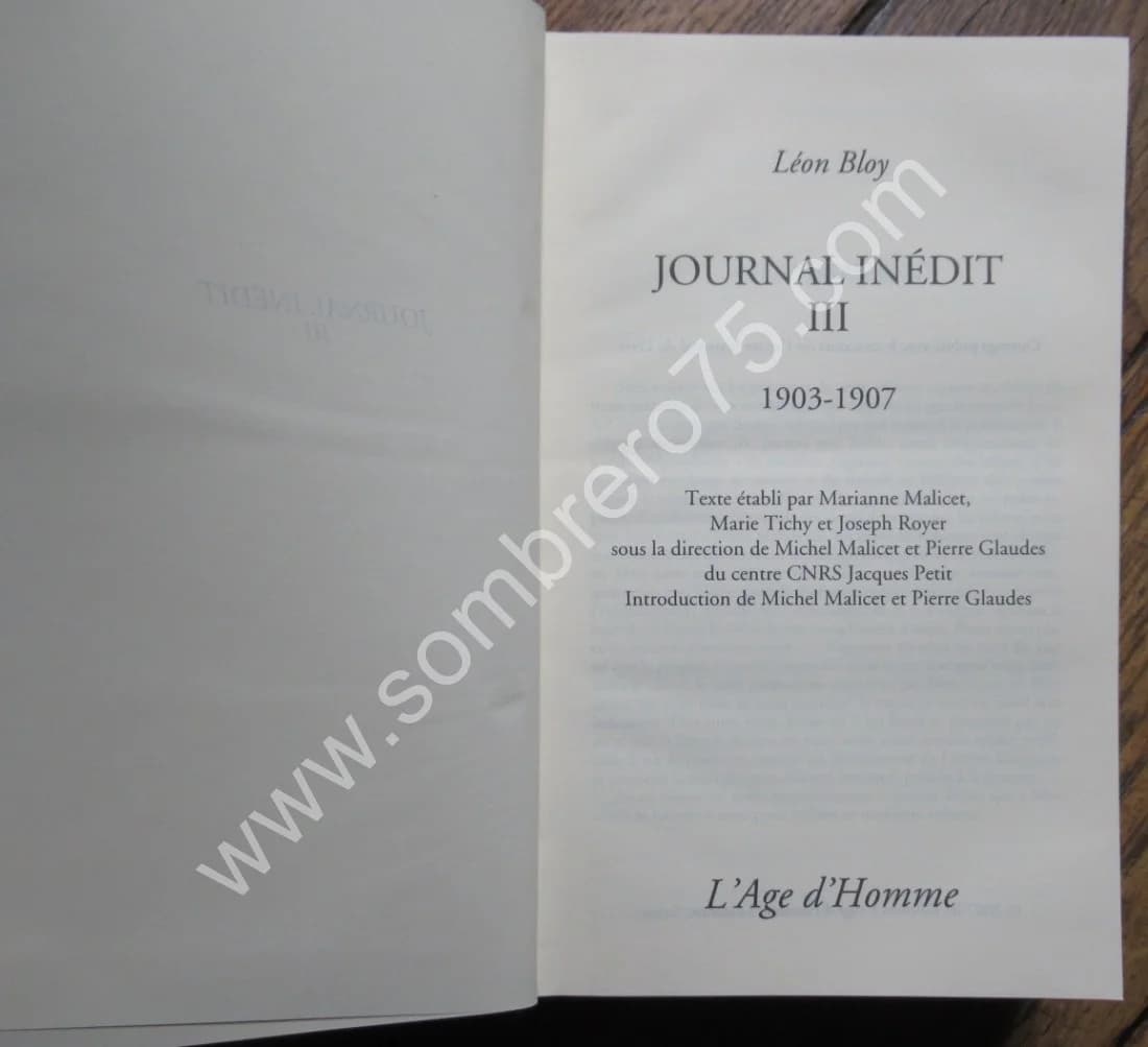 Journal Inédit -. I - II et III Tomes - Image 4