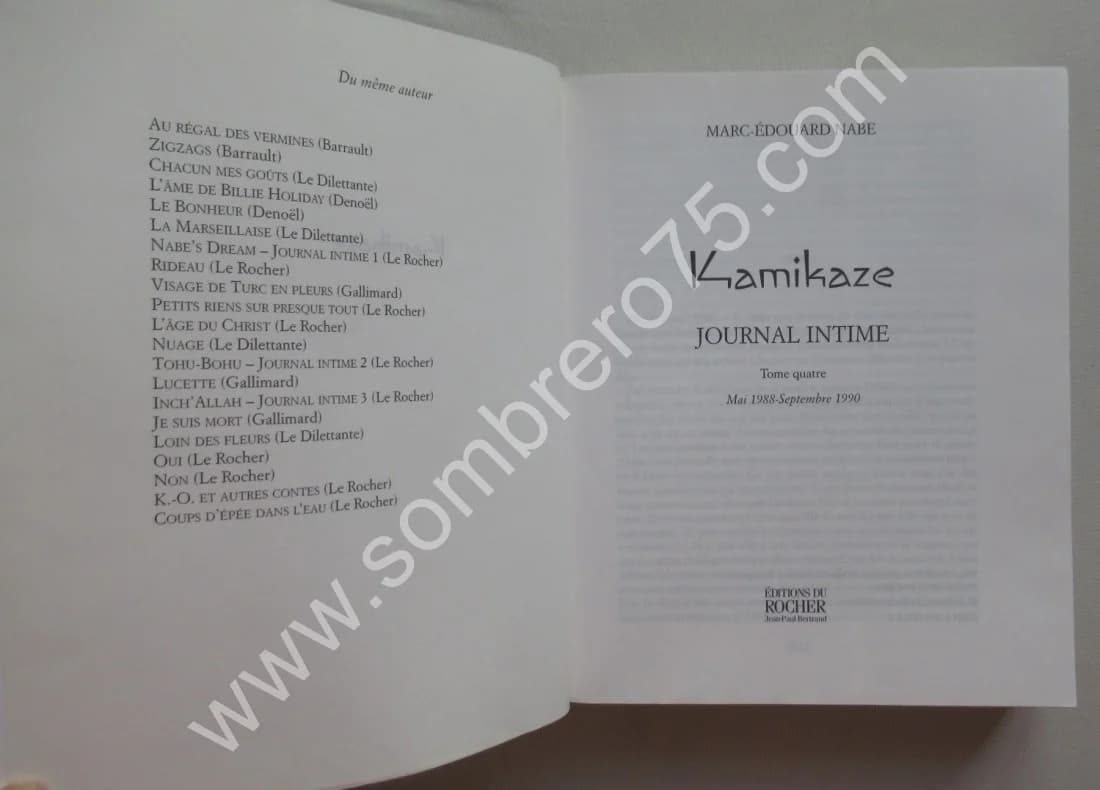 Journal Intime - 4 Vol. Marc Edouard NABE - Image 6