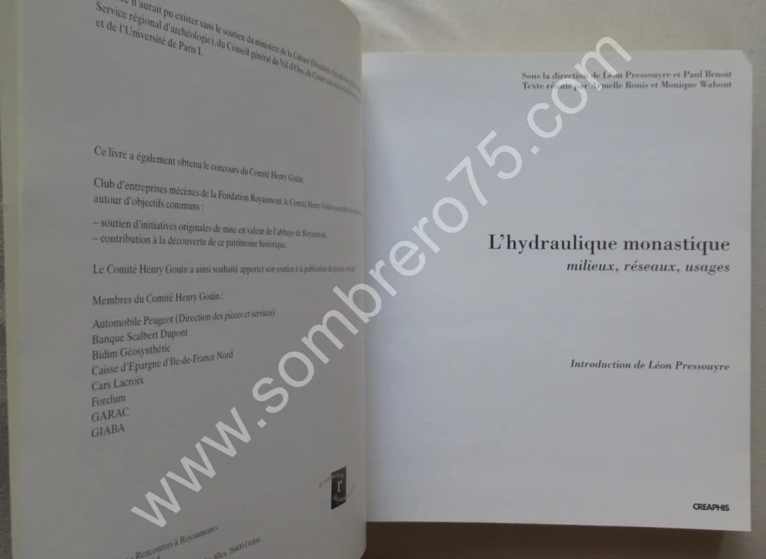 L'Hydraulique Monastique. Rencontres à Royaumont. 1996 - Image 3