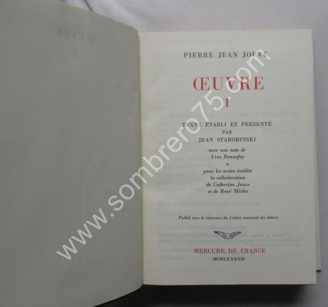 Oeuvre - Pierre Jean JOUVE - 2 volumes - Image 3