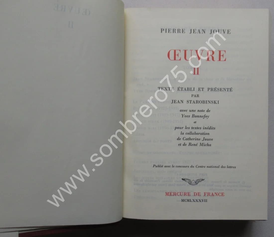 Oeuvre - Pierre Jean JOUVE - 2 volumes - Image 5
