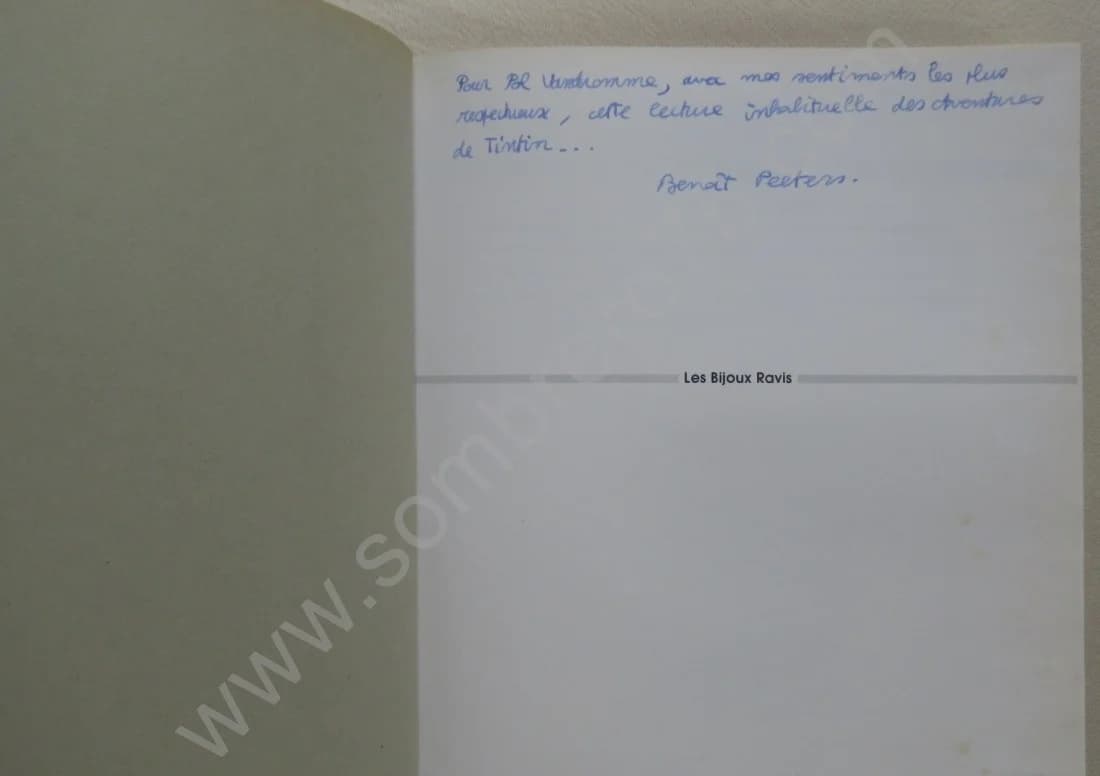 Les Bijoux Ravis. Envoi Peeters 1984 - Image 3