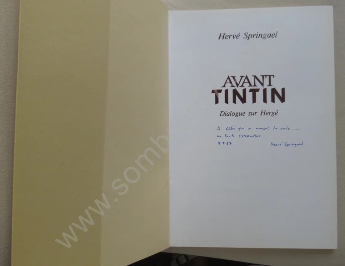 Avant Tintin - Dialogue sur Hergé.. Envoi. Ex Num - Image 4