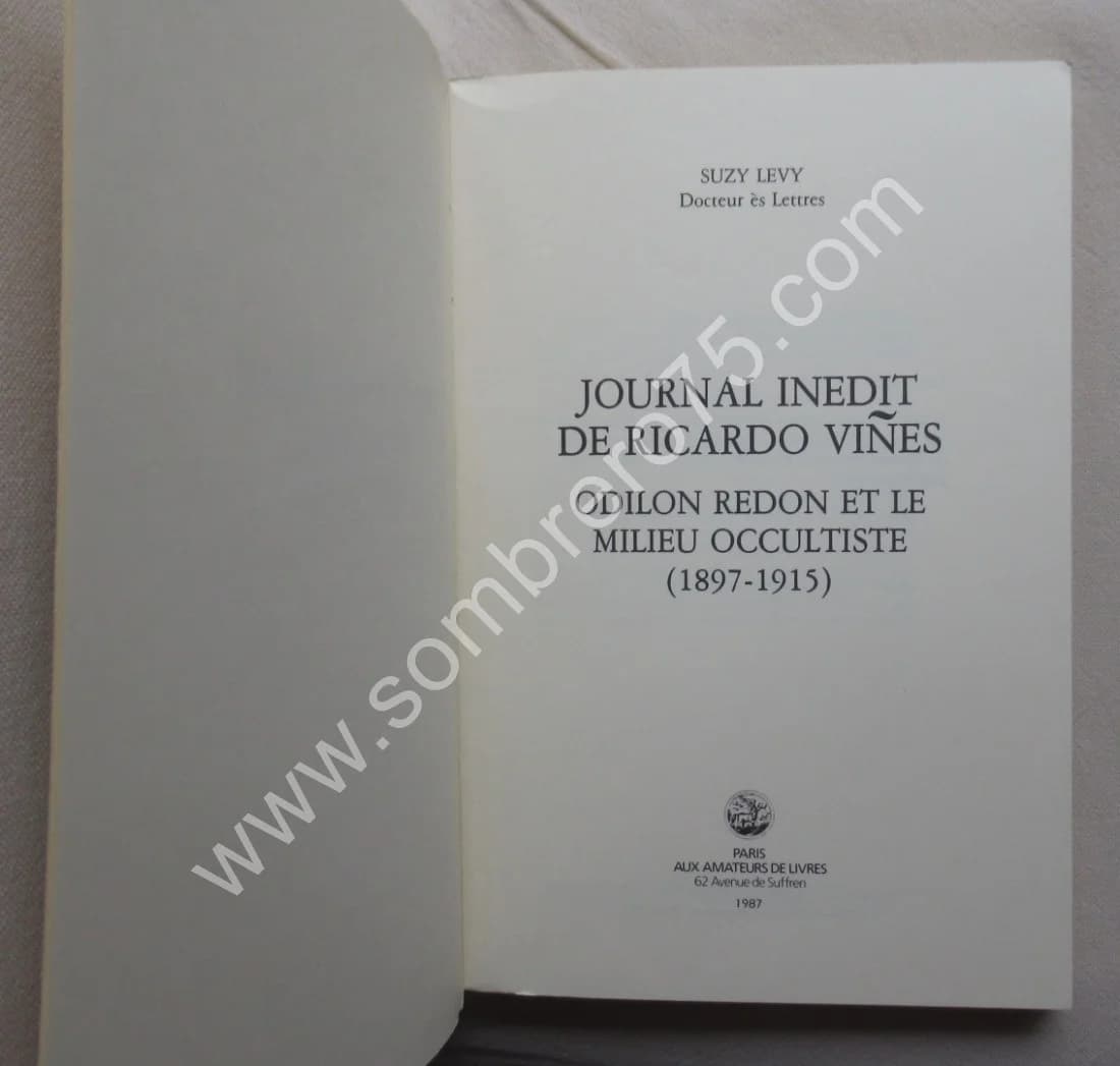 Journal Inédit de Ricardo Vines. Odilon Redon et le milieu occultiste - Image 3