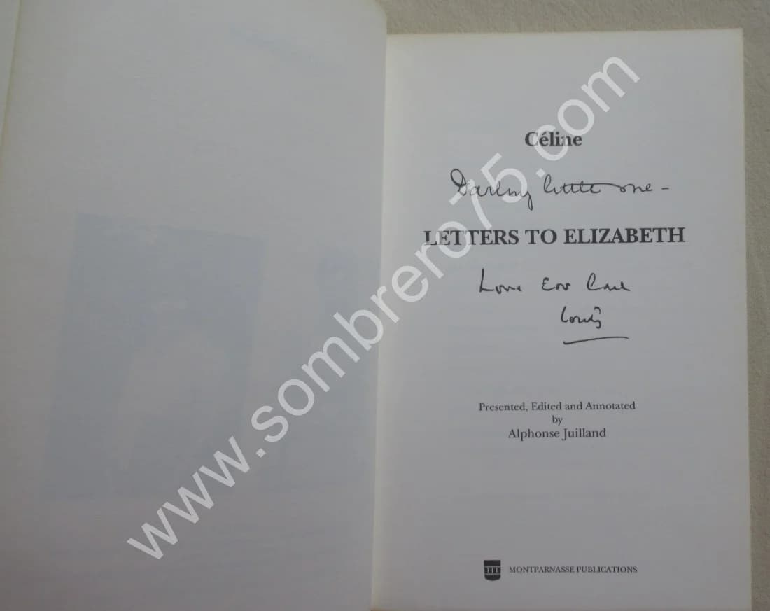 Céline. Letters to Elizabeth. 1990 - Image 4