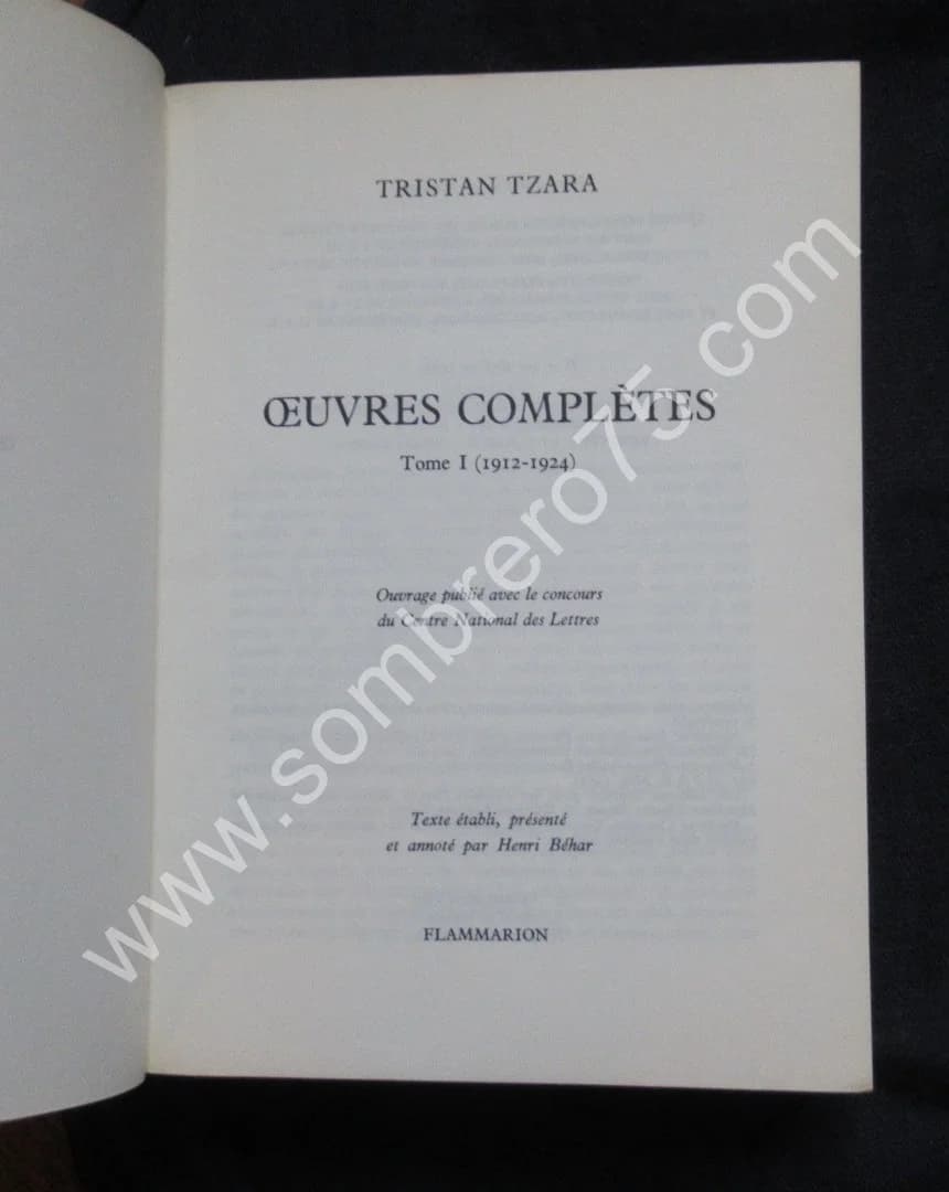 Oeuvres Complètes. 5 Tomes. Tristan TZARA - Image 2