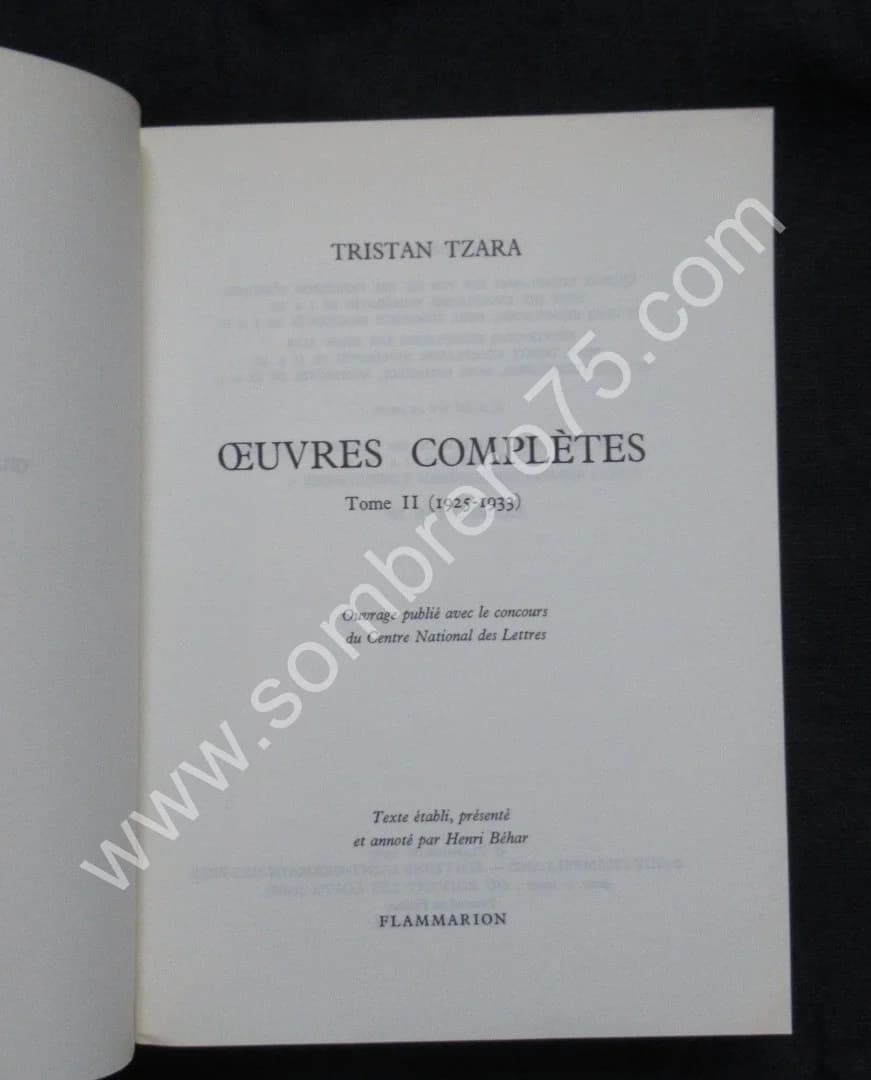 Oeuvres Complètes. 5 Tomes. Tristan TZARA - Image 3