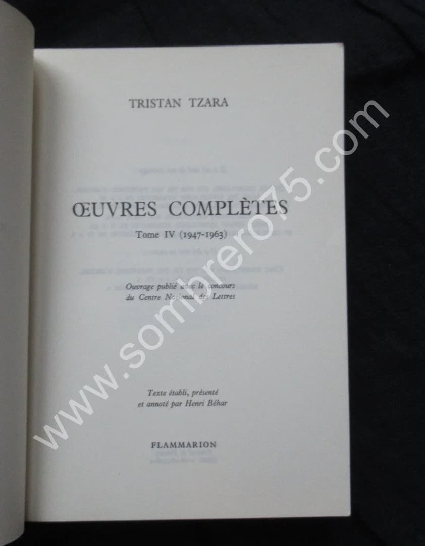 Oeuvres Complètes. 5 Tomes. Tristan TZARA - Image 5
