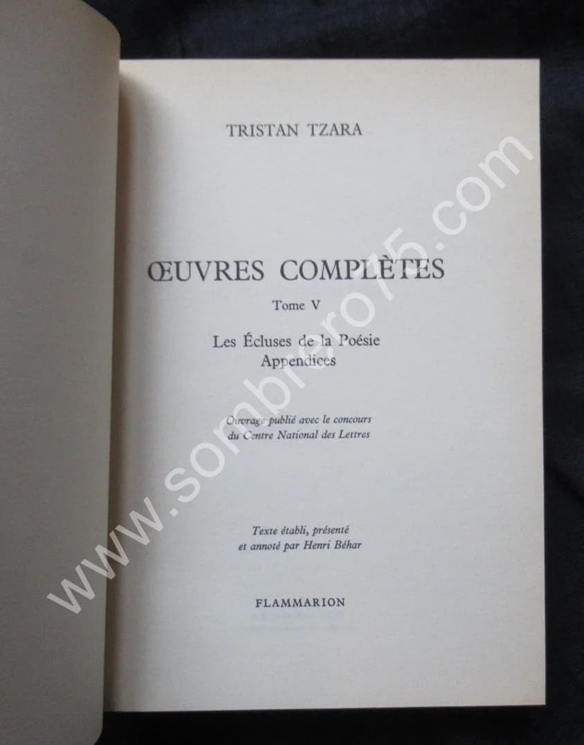 Oeuvres Complètes. 5 Tomes. Tristan TZARA - Image 6