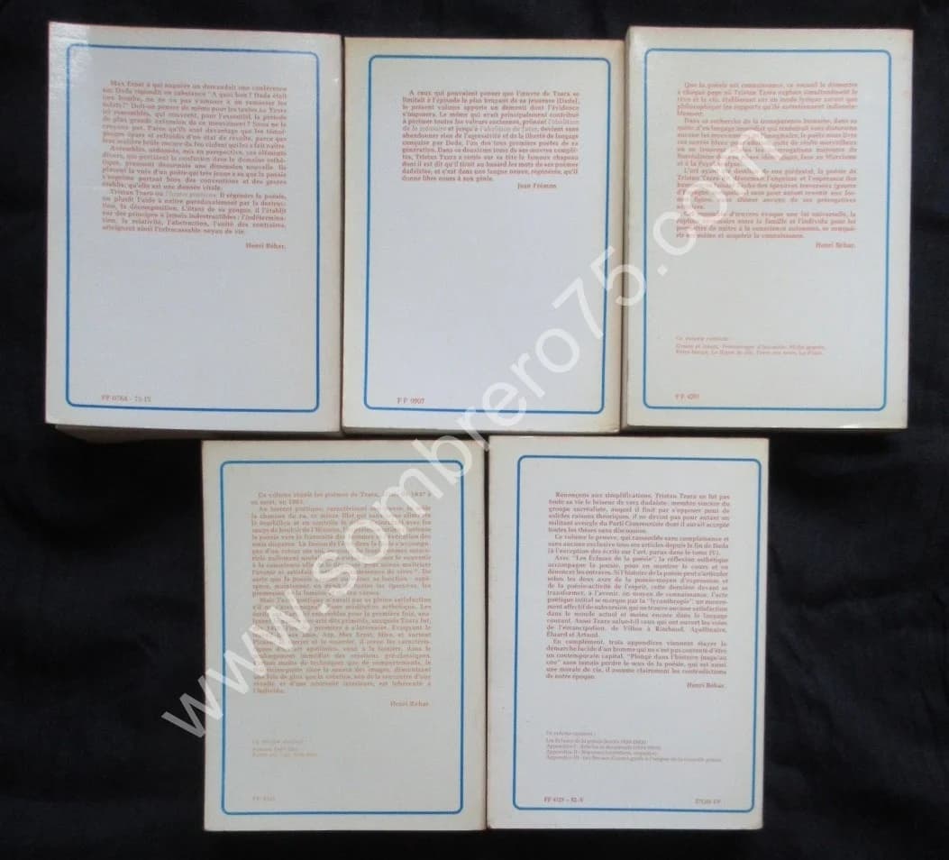Oeuvres Complètes. 5 Tomes. Tristan TZARA - Image 7