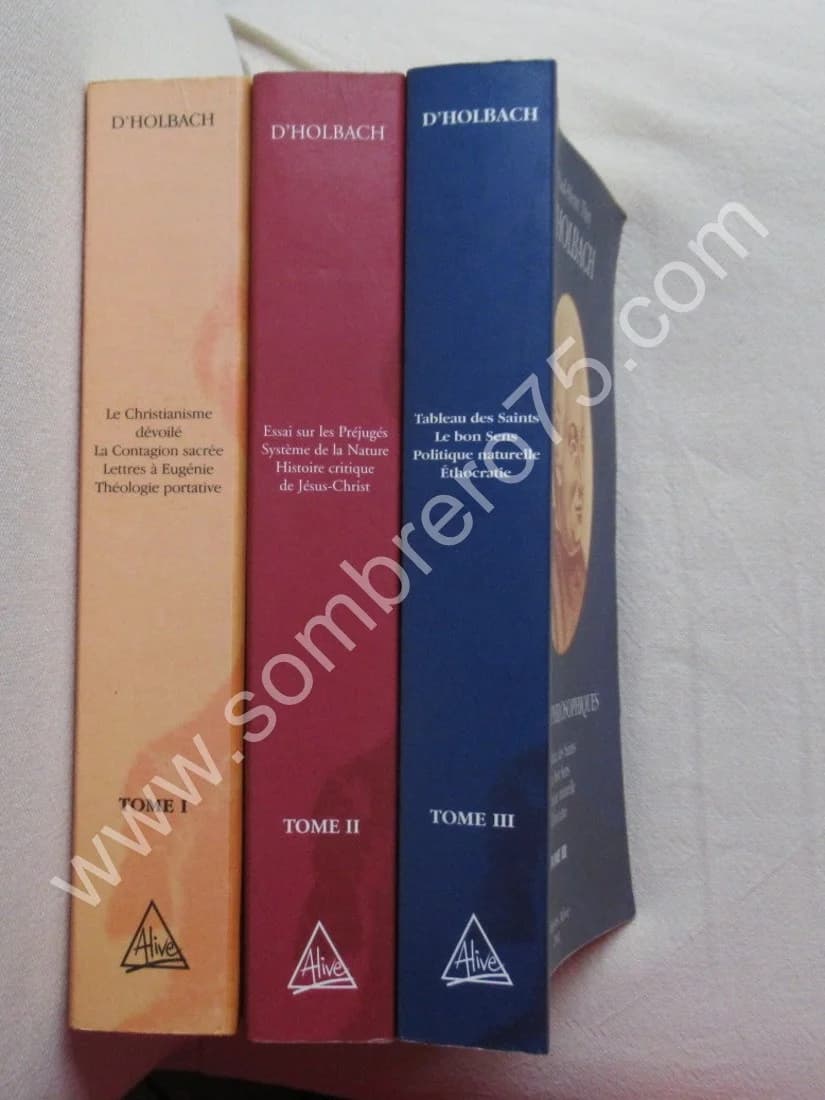 Oeuvres Philosophiques- 3 Tomes - Paul Henri Thiry