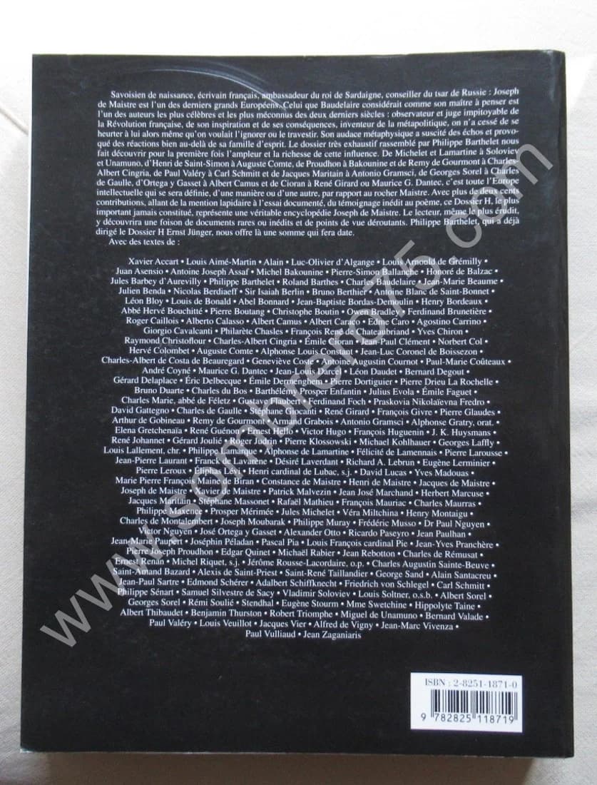 Joseph de Maistre. Dossier H - Image 13