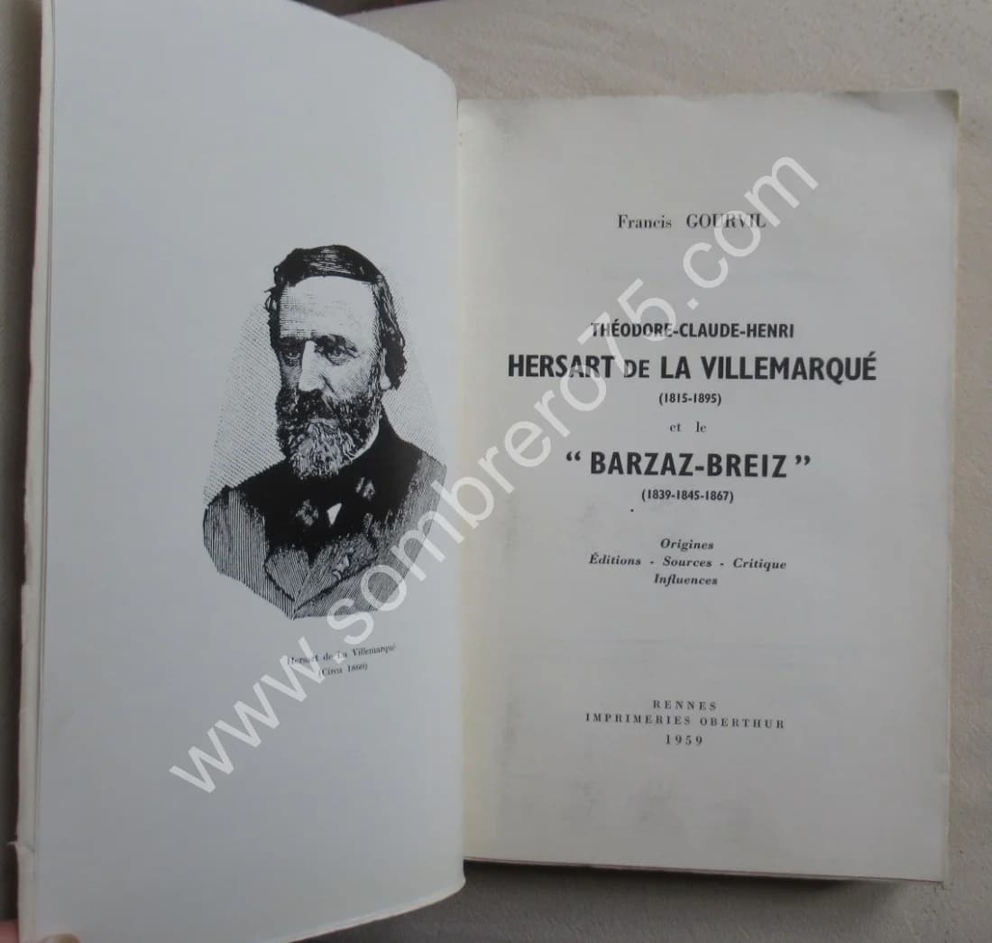 Théodore Claude Henri HERSART de La VILLEMARQUE 1815-1895 - Image 3