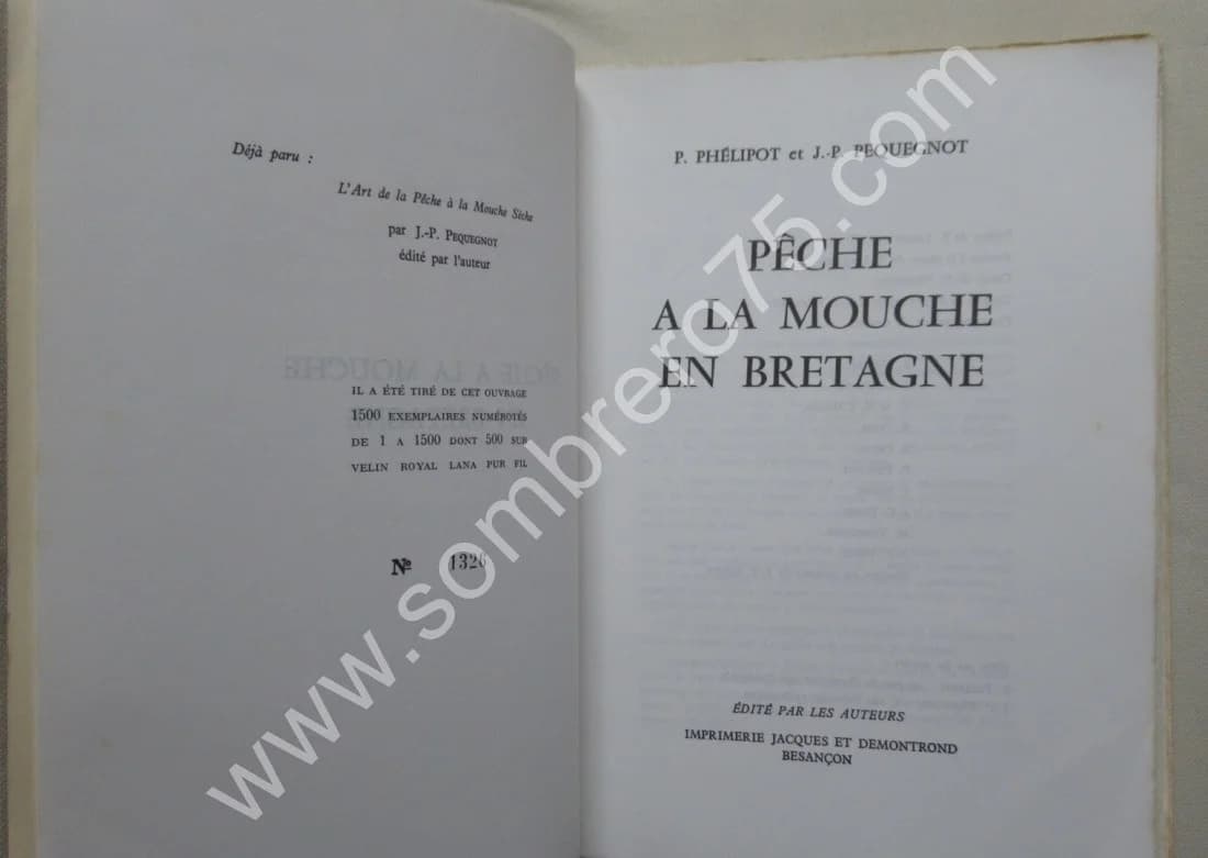 Pêche à la Mouche en Bretagne. P. PHELIPOT et JP PEQUEGNOT - Image 3