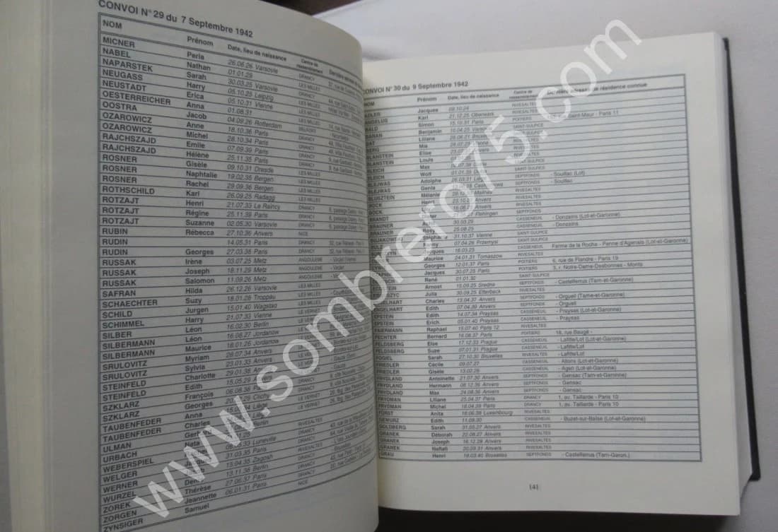 Le Mémorial des Enfants Juifs déportés de France. S. KLARSFELD. 1994 - Image 4