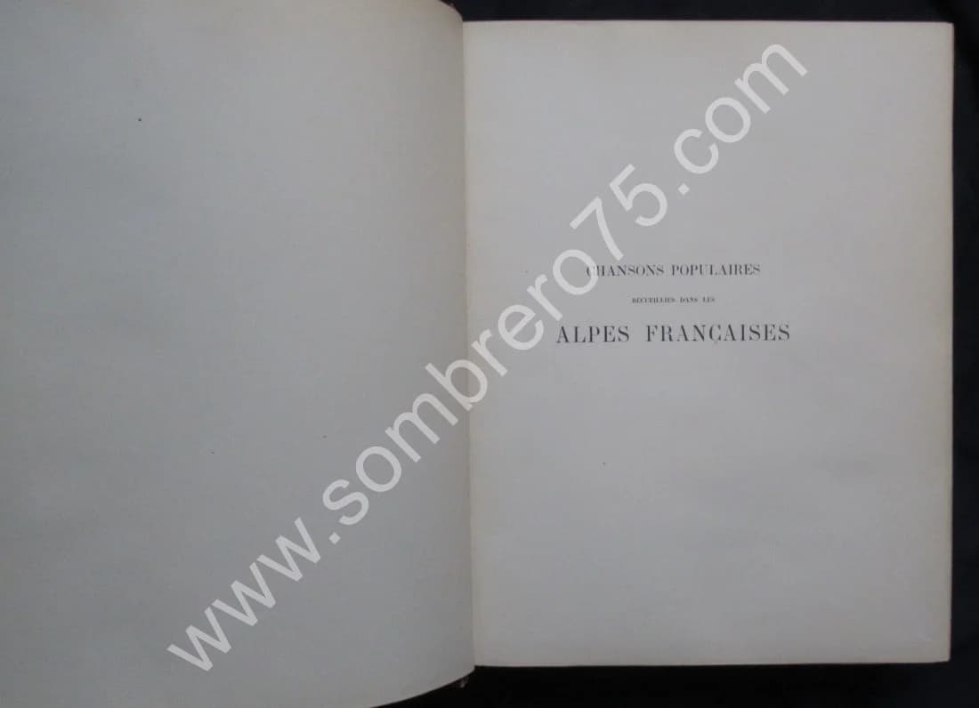 Chansons Populaires recueillies dans les Alpes Françaises. Ex Num. 1903 - Image 4