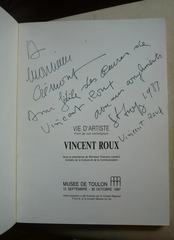 Vincent Roux - Vie d'Artiste. Toulon 1987 - Image 3