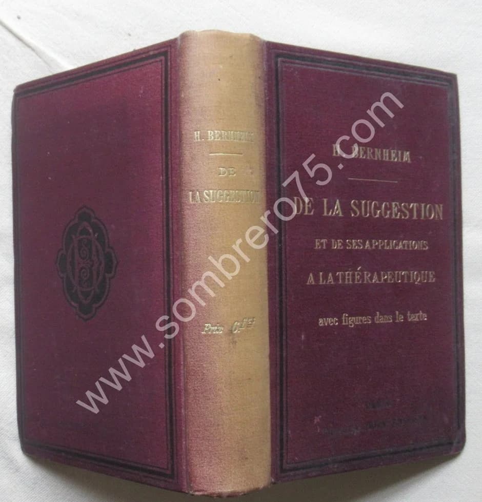 De la Suggestion et de ses applications H BERNHEIM 1886 - Image 2