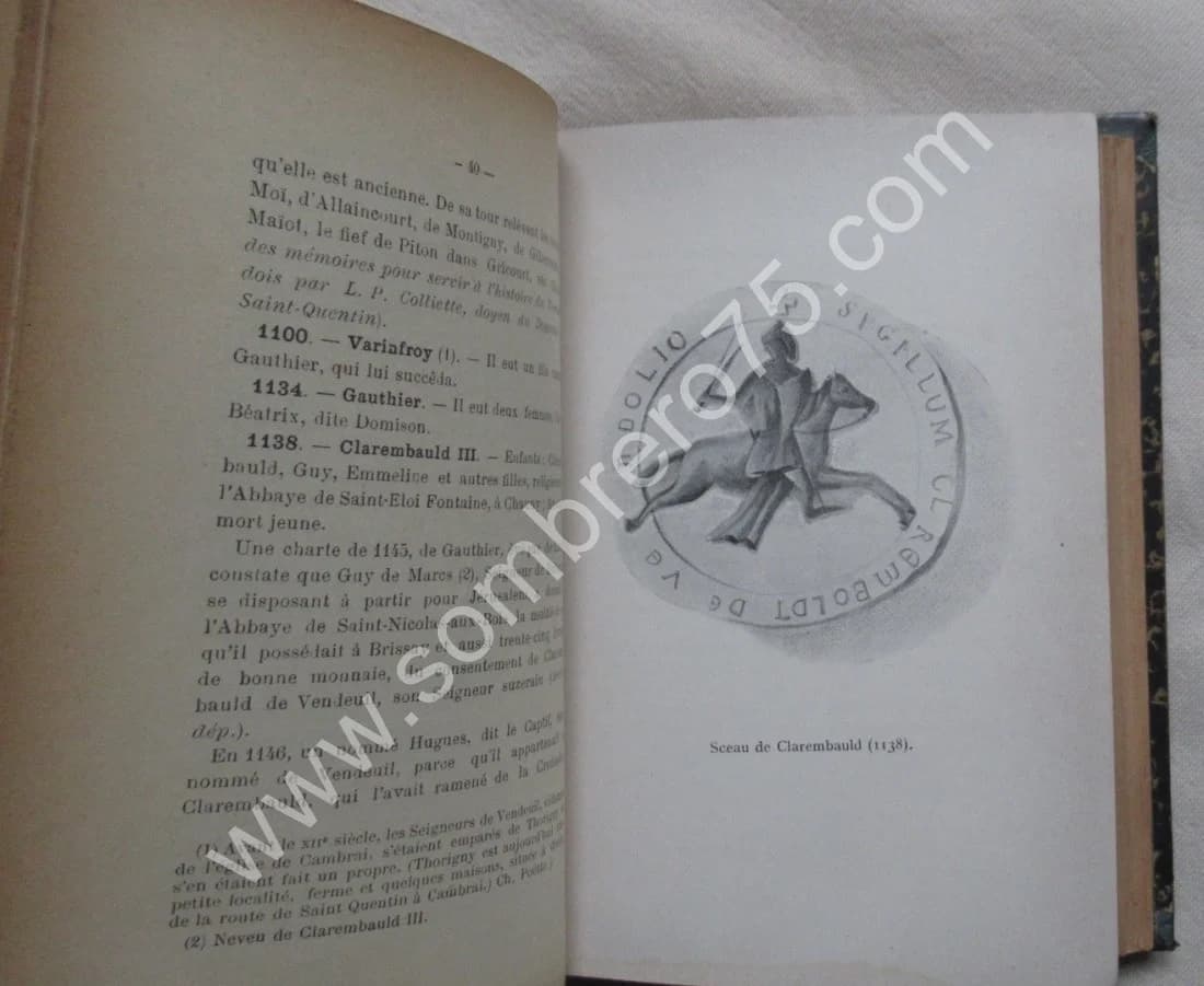 Essai Historique sur la Commune de Vendeuil.. 1899 - Image 4