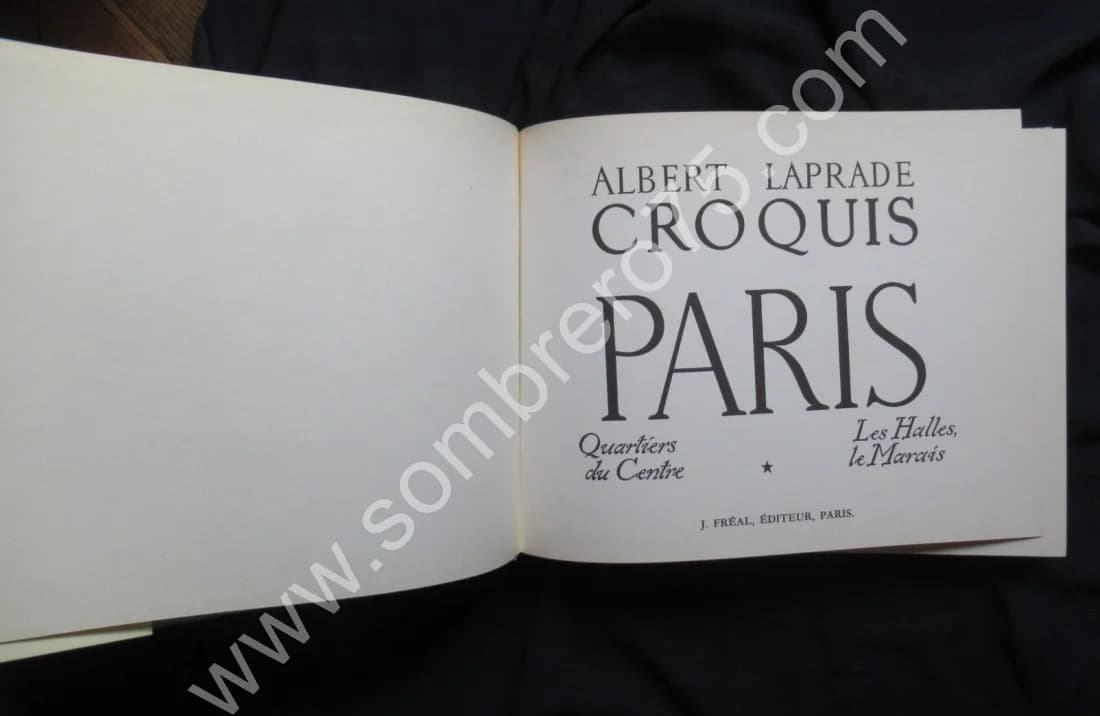 Croquis Paris. Quartiers du Centre, les Halles, le Marais. J FREAL - Image 3