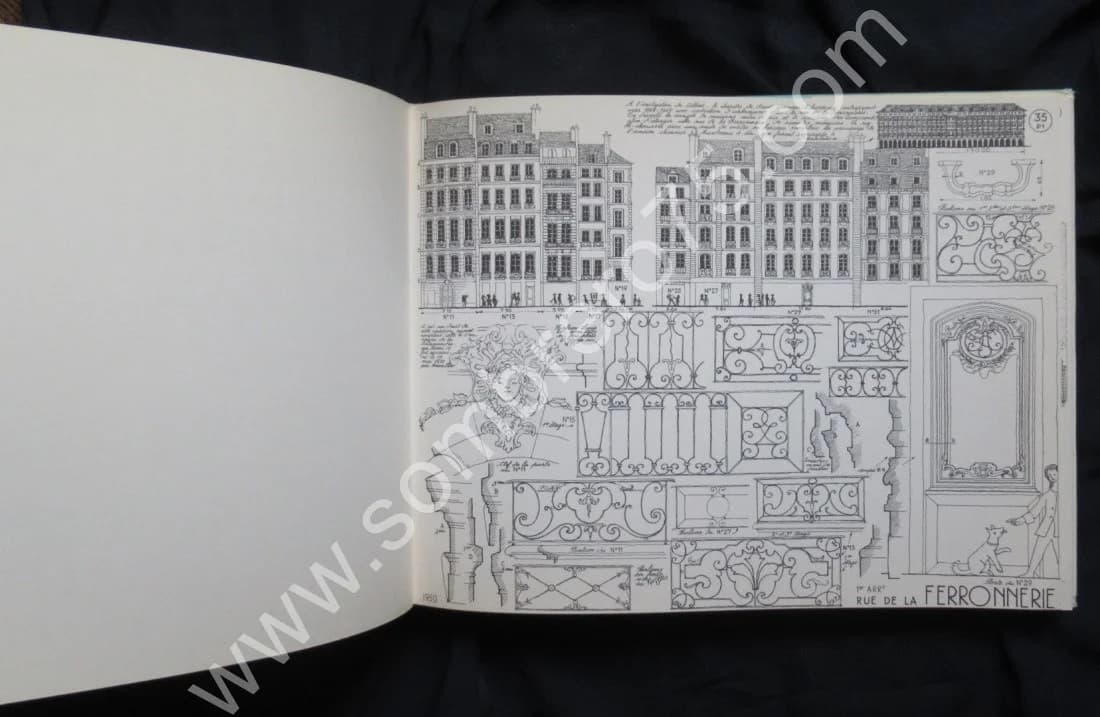 Croquis Paris. Quartiers du Centre, les Halles, le Marais. J FREAL - Image 6