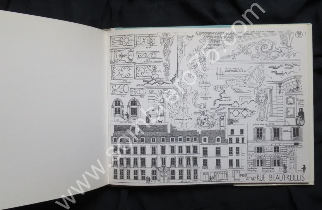 Croquis Paris. Quartiers du Centre, les Halles, le Marais. J FREAL - Image 7