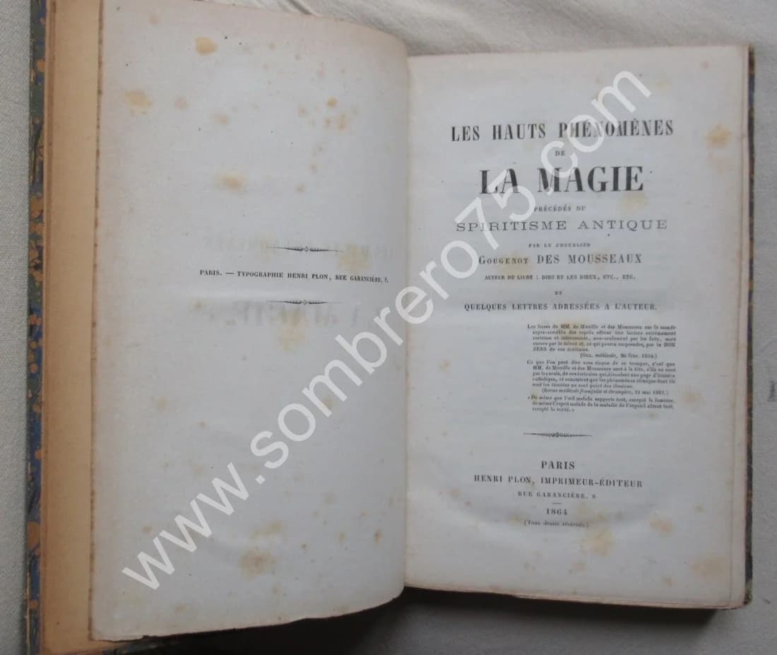 Les Hauts Phénomènes de la Magie. Chevalier 1864 - Image 3