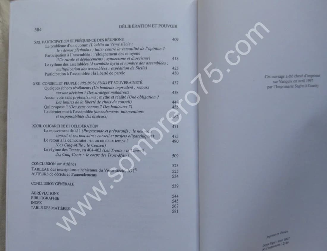 Délibération et Pouvoir dans la cité grecque de Nestor à Socrate. Fr. RUZE - Image 7