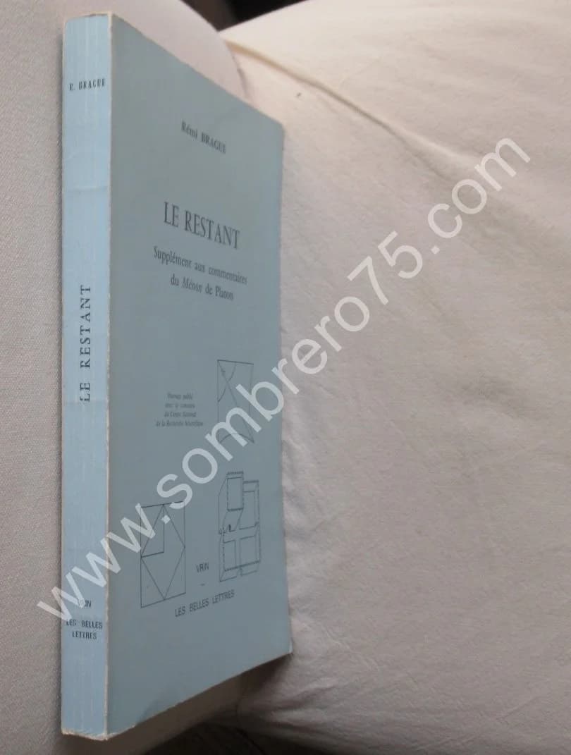 Le Restant Supplément aux commentaires du Ménon de Platon. R. BRAGUE - Image 2