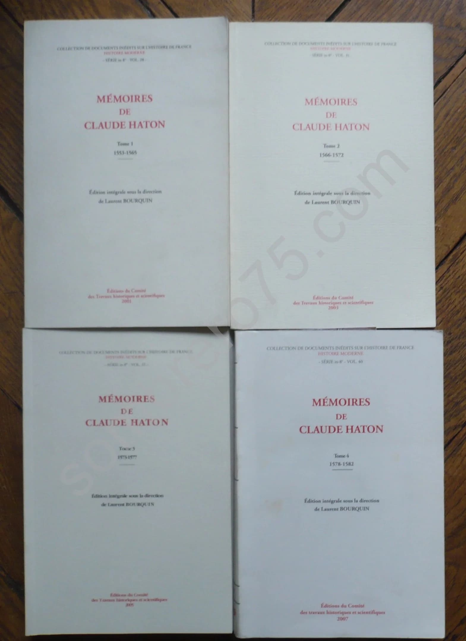 Mémoires de. Complet en 4 Tomes. Edition Intégrale Laurent Bourquin - Image 3