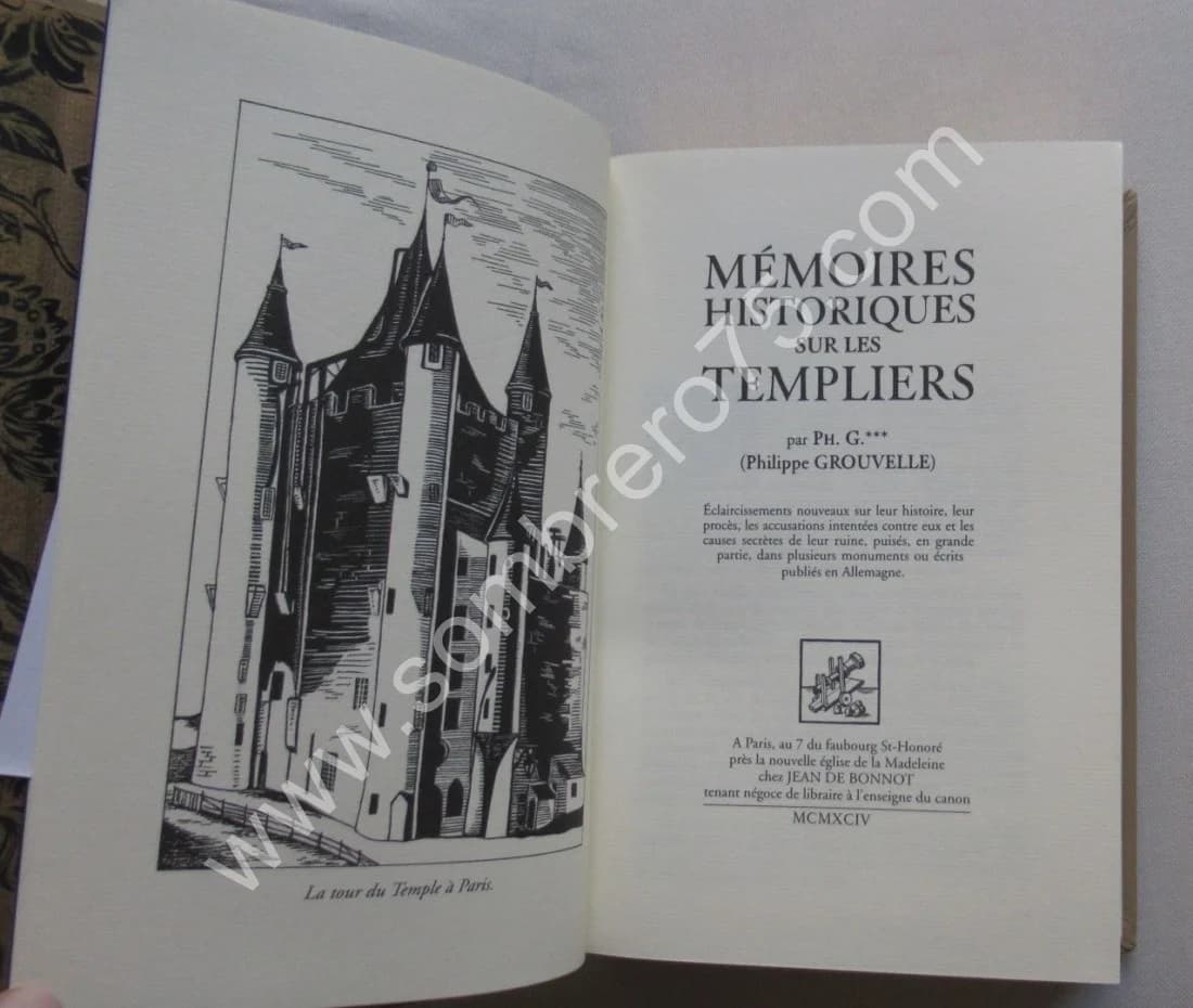 Mémoires Historiques des Templiers -. Ex de Tête - Image 4