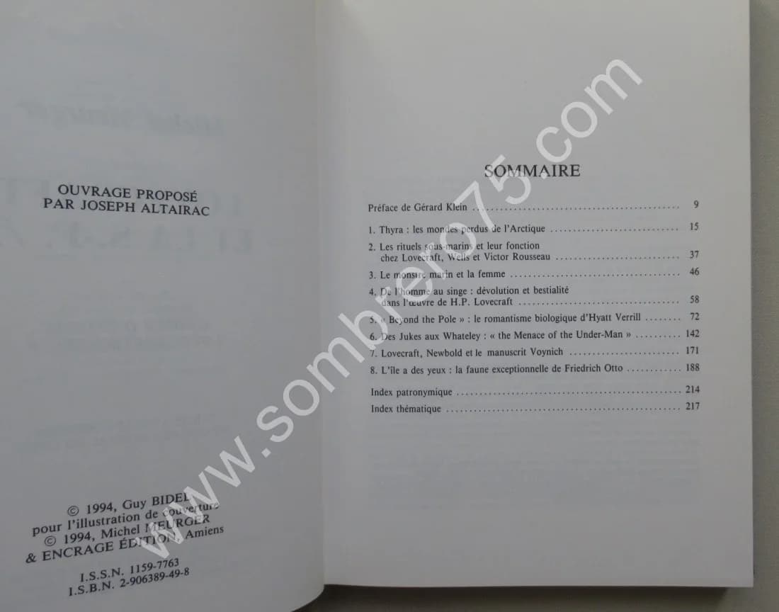 Lovecraft et la S. F. /2. Cahiers d'Etudes Lovecraftiennes V. M. MEURGER - Image 5