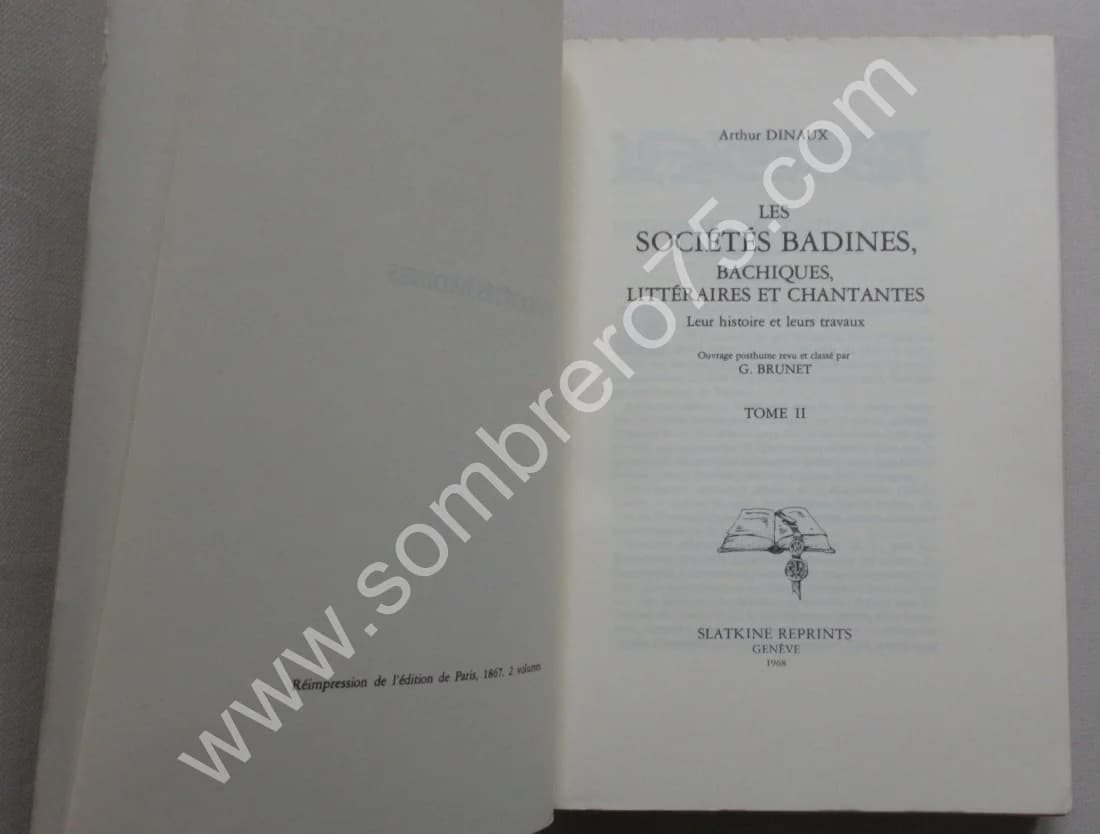 Les Sociétés Badines, Bachiques, Littéraires et Chantantes. 2 Vol - Image 5