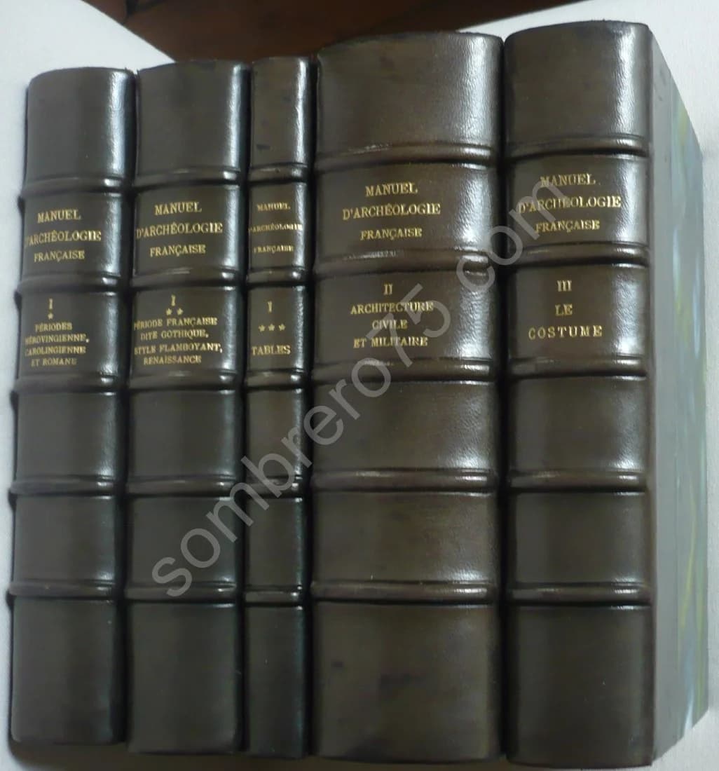 Manuel d'Archéologie Française. 5 Volumes Complet