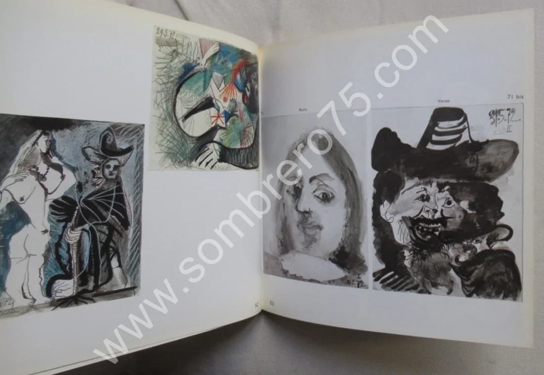 Picasso 172 Dessins en Noir et en Couleurs. Galerie Leiris - Image 5