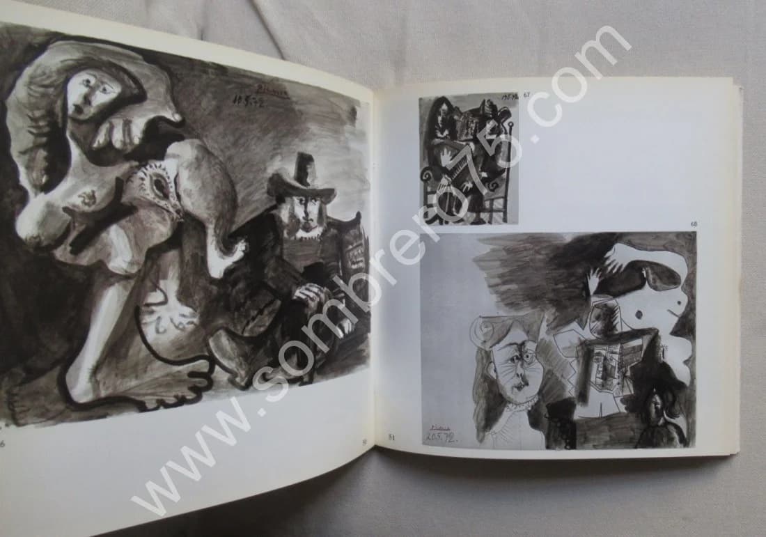 Picasso 172 Dessins en Noir et en Couleurs. Galerie Leiris - Image 6