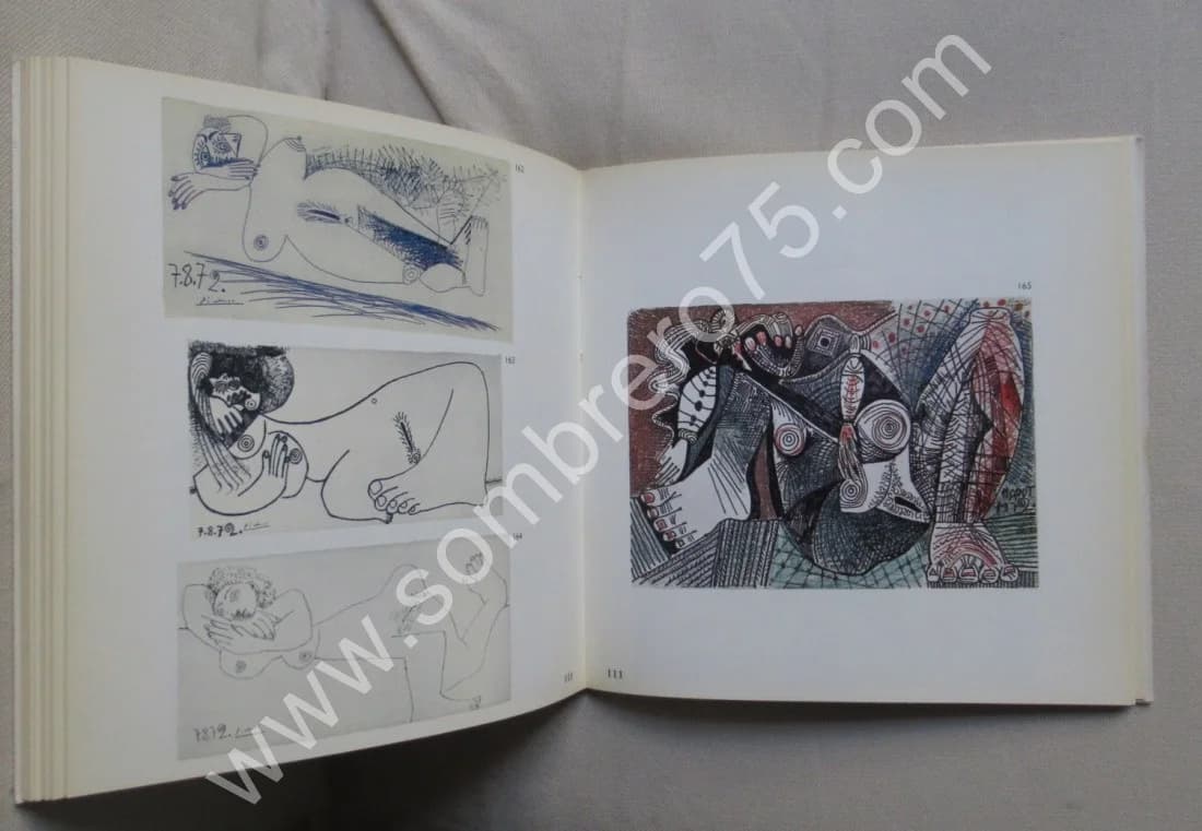 Picasso 172 Dessins en Noir et en Couleurs. Galerie Leiris - Image 7