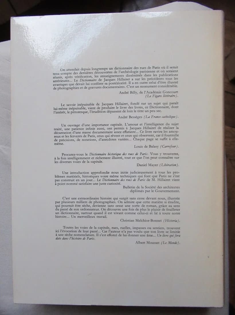 Dictionnaire Historique des Rues de Paris. 1963. Hillaret. 3 volumes - Image 5